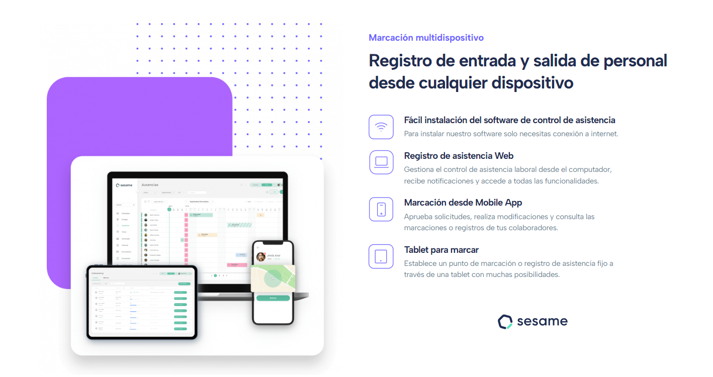 Gestionar registro de asistencia laboral en Chile